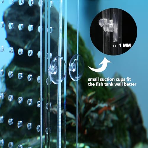Aquarium Divider Clear 10/15/20 Gallon Fish Tank Divider with Suction Cups (15/20 Gallon) - size: 15/20 Gallon