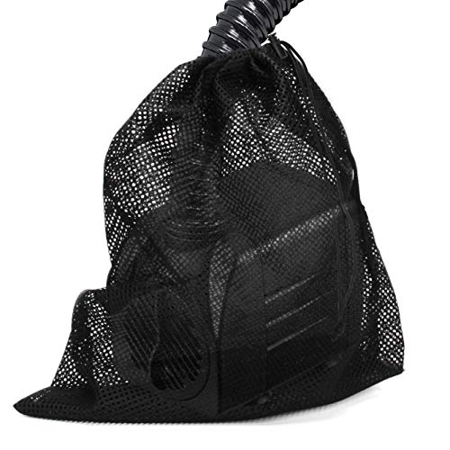 Pump Barrier - 12" x 15.7" Pond Filter Mesh Bag for Biological Filters (Black)
