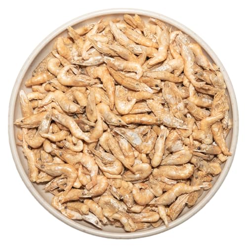 3.5 Oz Freeze Dried River Shrimp Turtle Food, Shrimp for Turtle, Nutrient Rich Treat for Reptiles, Sugar Gliders, Hedgehogs, Tropical Fish