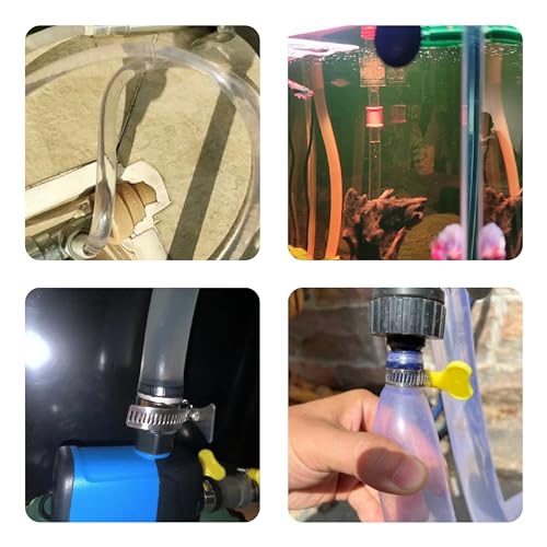 Clear Tubing Assortment, 10mm ID, 5 Meters Lengh In All, 1.5mm Thickness, Flexible Plastic Tube Hose Set For Home Repair Water Oil Transfer Aquarium, BPA Free and non-toxic - size: id:10mm (5m)
