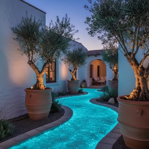 Shiny Stone Glow in The Dark Aquarium Neon Gravel Sand, Decorative Rocks for Fish Tank and Fairy Garden, Home Dec,305g/0.67lbs (Aqua, 3-5mm)