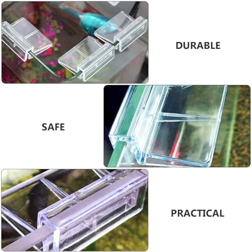 Garneck Acrylic Aquarium Cover Holder Support Bracket for Tanks Easy Installation Fish Tank Cover Frame