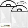 WinnerWhy 2 pcs Fishing Tournament Weigh-In Pouch 24” x 24” Waterproof Live Catch & Release Sack Airtight Fish Handling Gear for Bass & Walleye Competitions