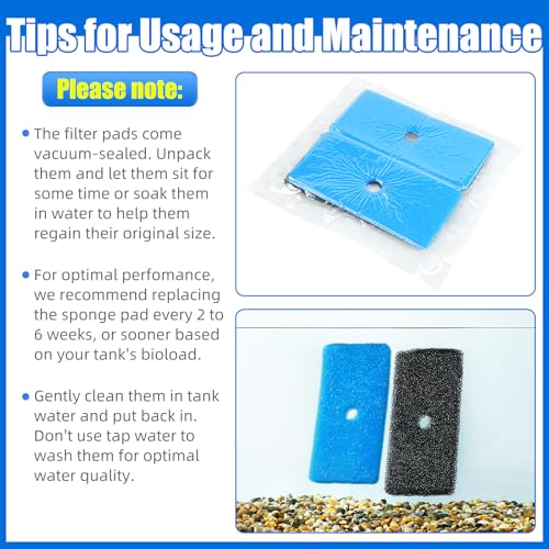 AQUANEAT Replacement Pond Filter Pads Compatible with TotalPond 52231 and 52229 Pond Filter Box Sponge Filter Media Pad for Outdoor Koi Fish (2pcs) - size: 2pcs