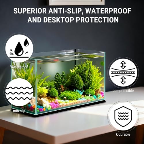 30x15x0.236 inch Aquarium Bottom Leveling pad, Environmentally Friendly EVA high-Density Foam Anti Slip Shock-Absorbing pad, Noise reducing Shock-Absorbing Aquarium pad, Easy to Cut, Free to Cut