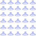 100pcs Mini Clear Plastic Suction Cups Without Hooks (20mm) - size: 20 mm