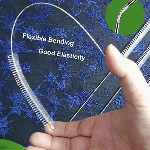 Long Straw Cleaner Brush Extend 10 inch, Wide 10mm diam Pipe Cleaners, Long Brush for Sippy Cup, Water Bottle and Tubes, Drinking Straw Cleaning Brush Set 10 Pack
