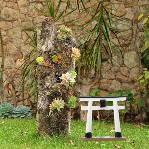 Japanese Torii Gate,Fish Tank Decorations Asian Aquarium Statue Japan Shrine Oriental Pagoda Bridge Sandstone Ornament Betta Fish Decorations for Tanks As Shown