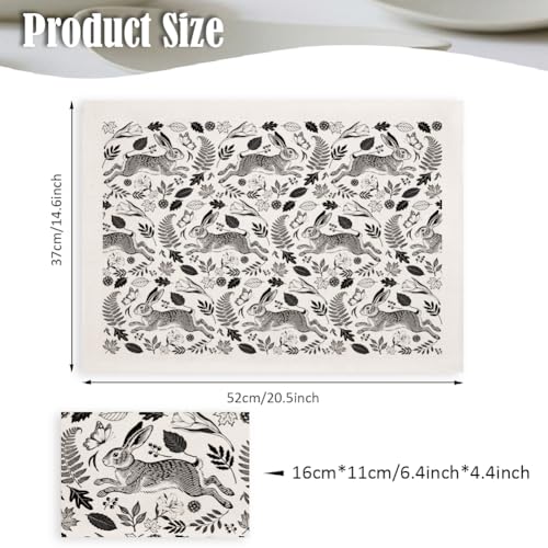 SUPERDANT 4PCS Rabbit Flowers Underglaze Paper Transfer Animal Leaves Transfer Paper for Clay Ceramic Porcelain Under Glaze Transfers for Pottery Enamel Decals Black Underglaze Decal Papers - style: Rabbit and Floral