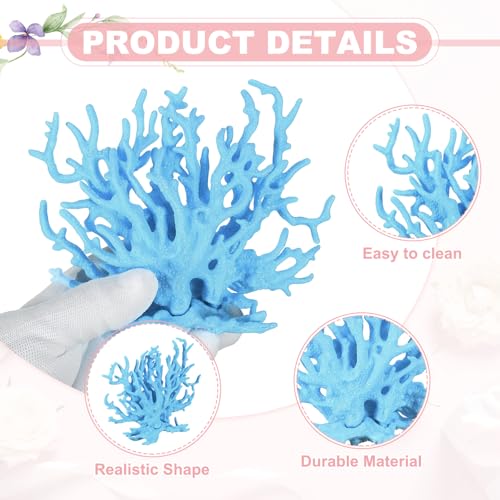 Aquarium Coral Decoration, Fish Tank Decorations Fish Tank Coral Ornaments, 5.9x2.2x4.7 Inch, (Blue, 1 Pcs), Intended for Aquarium Landscaping Decor - color: Blue, size: 5.9x2.2x4.7 Inch