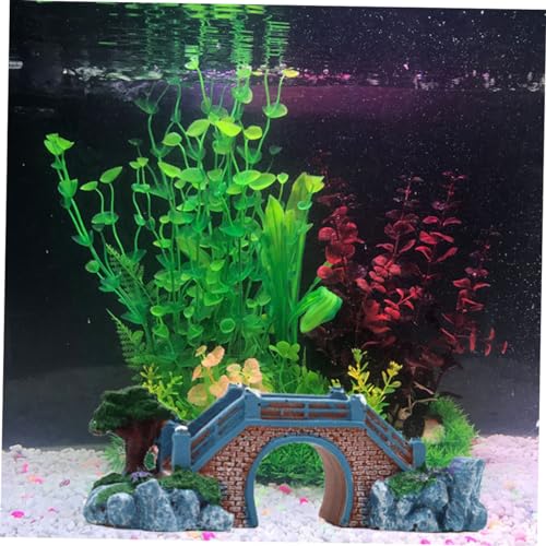 DOITOOL Elegant Aquarium Decor Bridge Resin Fish Tank Props Fish Tank Decoration Ornament