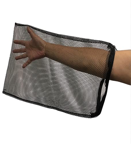 Wave Point X-Large Filter Media Bags, Black Extra Coarse Net 3.5mm Hole, Aquarium Mesh Bags with Plastic Zipper, Bags for Bio Balls, Ammonia Remover 17.8" by 13.5" (10 pc) - size: 10 pc