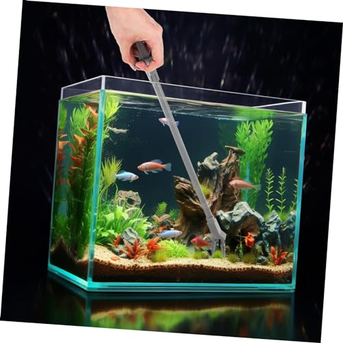 ORFOFE Aquarium Plant Tweezers 19.7 Inch Curved Tip Plastic Tool for Trimming Aquatic Plants and Feeding Fish Tank Accessories