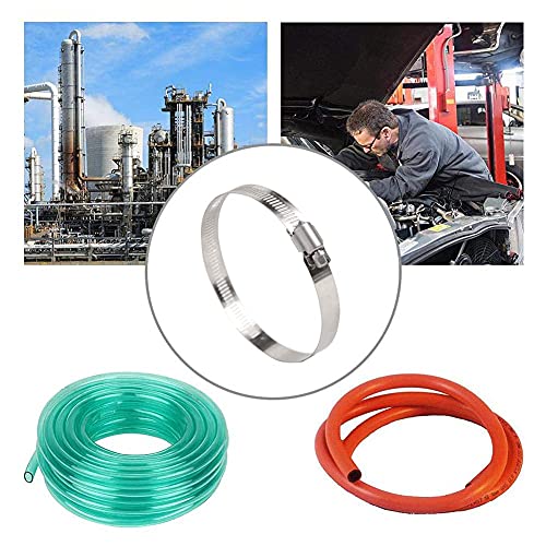 Quickun 20Pcs 1" Stainless Steel Hose Clamp Worm Gear Clamps Adjustable 0.75"-1.14"(19-29mm) Range, Fuel Line Clamp for Water Pipe, Hose Clips, Automative and Mechanical Application - size: 0.75"-1.14"