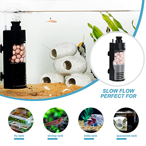 hygger Small Aquarium Bio Sponge Filter 6-20 Gallon Fish Tank Filter for Breeding Fry Betta Shrimp Tank (Large) - size: Large for 6-20 Gallon