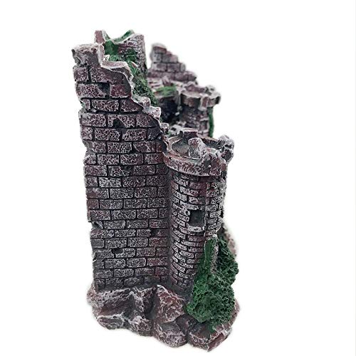 Large Fish Tank Decorations Castle Aquarium Decorations Large Resin Coral Castle Ornaments Fish House Breed Tank Decor for Marine Betta Fish Tank Landscape