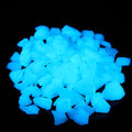 Shiny Stone Aquarium Gravel Sand, Sky Blue, 8-15mm | Glow in The Dark - color: Sky Blue, size: 8-15mm