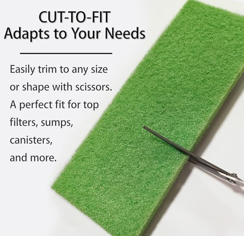 4-in-1 Aquarium Filter Pad Set, Activated Carbon + Ammonia Remover + Nitrite Reducer + Phosphate Remover Sponge, Cut-to-Fit Multi-Function Filter Media Combo for Freshwater Saltwater Fish Tank & Pond - size: 4-Pack Filter