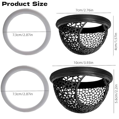2 Pack Resting Beds for Betta Fish, Betta Fish Hammock for Aquarium & 2 Exercise Training Ring Toys,Fish Feeding Ring, Fish Aquariums Accessories