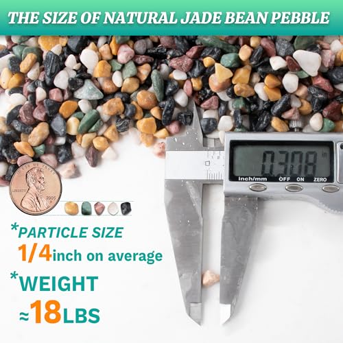 AVALUTION Aquarium Gravel for Plants -18lb Fish Tank Gravel for Succulent Cactus & Bonsai, 1/4Inch Decorative River Rocks Pebbles for Gardening, Flower Pots, Landscaping, Terrarium - color: Mix Gravel, size: 18LB