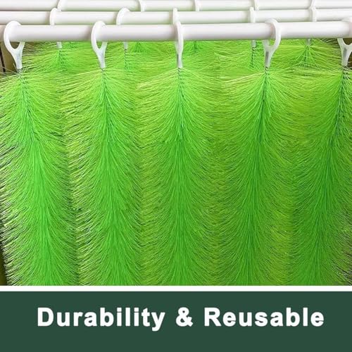 50 Packs Filter Brushes Aquarium Brushes Set for Koi Pond Water Garden Outdoor Pond Skimmers Brush Filter Cleaning Brush 35.5 Inch by 4.7 Inch (Green) - size: 35.5 in L