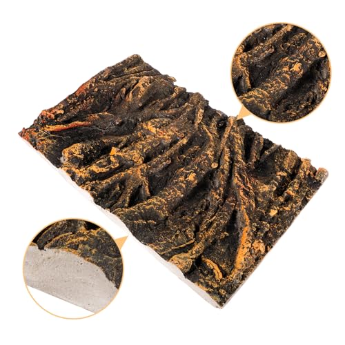 POPETPOP Terrarium Cling Background Reptile Wall Decor 3D Fish Tank Background Tree Root Board for Aquarium