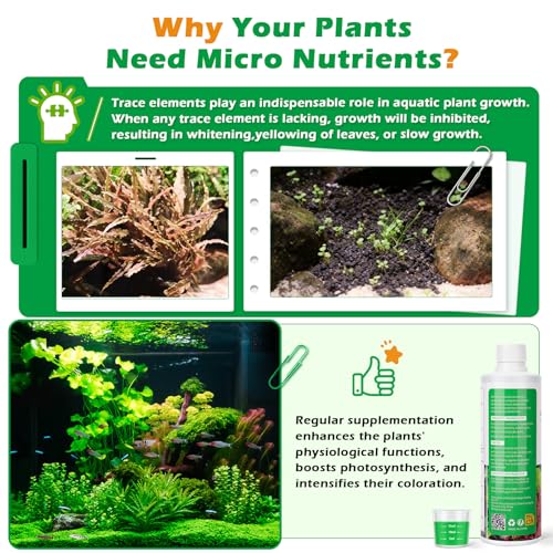 HC035 All-in-One Liquid Aquarium Plant Fertilizer - with Essential Micro & Macro Nutrients for Freshwater Planted Tanks, 150ml/500ml/1000ml (500mL) - color: Micro&Macro Fertilizers, size: 500mL