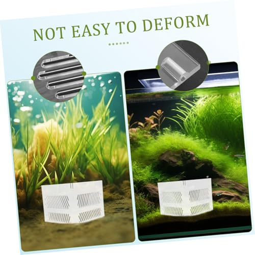 UPKOCH Aquarium Sand Guard Isolation Box for Fish Tank Acrylic Grid Plate Pump Guards Wire Management