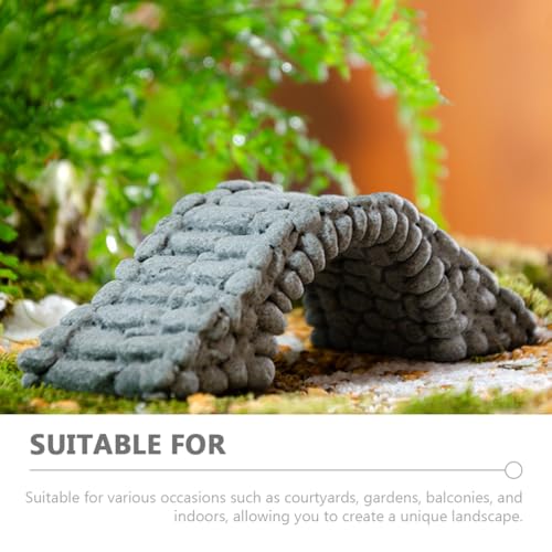 FRCOLOR Fish Tank Bridge Figurine Fairy Garden Bridge Miniature Resin e DIY Accessories for Fish Tank Decoration for Bonsai, Garden, and Indoor Decoration