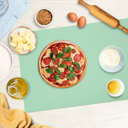 Silicone Mats for Kitchen Counter, Nonslip Silicone Mats for Crafts Countertop Protector Heat Resistant Mat (Light Green, 78.7"L x 15.7"W) - color: Light Green, size: 78.7"L x 15.7"W