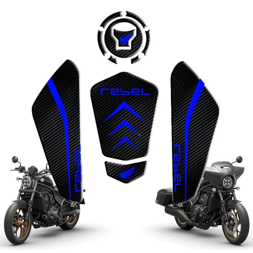 Tank Pad Sticker For Rebel1100 Thermal Insulation, Damage Prevention, Coating Protection,The Fuel Tank Pad, Rebel1100 Accessories (Blue B) - color: Blue B