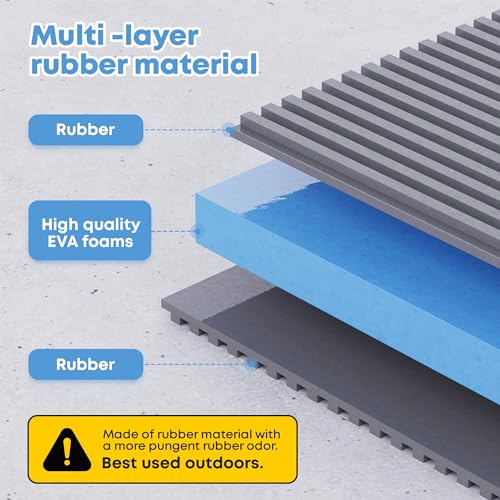 Anti Vibration Pads, Vibration Isolator Pads, Mechanical Vibration Damping Pads, Heavy Duty Rubber Isolation Pads, 3/8"Pre-Drill Hole Vibration Isolator Pad for Air Compressor - size: 4"× 4"×7/8"