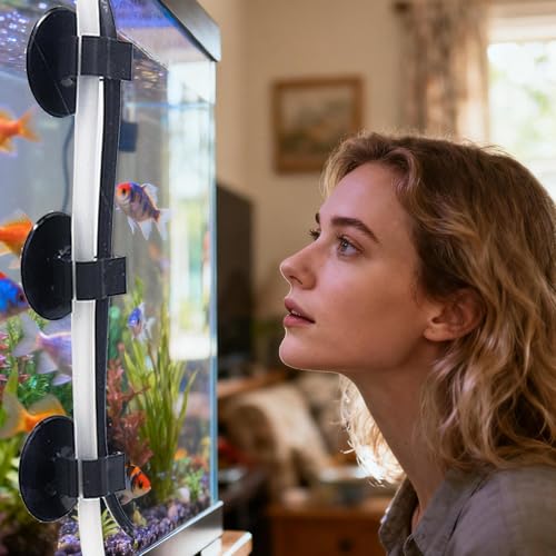 Aquarium Suction Cups | Suction Cup Clips for Aquarium,Fish Tank Cable Holder,for Air Pump Power Cord Wire Cable Tube Airline Hose LED Strips Decoration