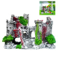 Aquarium Castle Fish Tank Decoration Cave - Shelter for Fish to Play and Rest, Aquarium Ornament Fish Tank Ornament for Shrimp, Turtle
