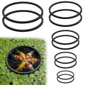 10 Pcs Fish Feeding Ring, 5 Sizes Aquarium Floating Plant Barrier, Round Floating Rings EVA Feeder Rings Float Plant Corral Fish Tank Accessories for Goldfish, Betta