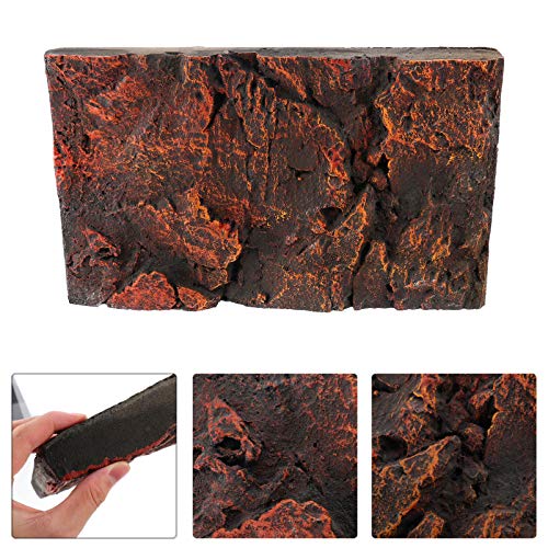 TEHAUX 3D Background Board for Reptile Tank Turtle Tank Background Plate Multi-Purpose Decor for Home Office