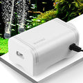 FEDOUR 80GPH Aquarium Air Pump, Ultra Quiet Oxygen Pump for up to 120Gallon Fish and Turtle Tank, Powerful Fish Air Bubbler - color: White