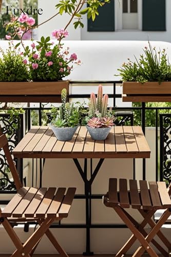 2-Pack Artificial Succulent Plants in Vintage Plastic Pots - Waterproof Fake Plants Decor for Home Office Desk - Low Maintenance Indoor Greenery for Bathroom, Shelf & Table - color: Succulent-b-2pcs