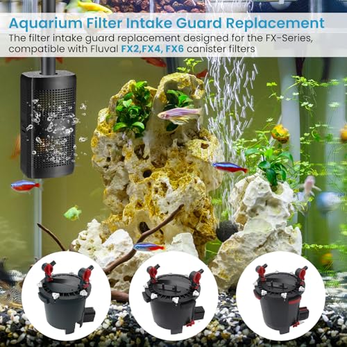 ETZ Aquarium Filter Intake Guard Replacement, Aquarium Accessories Detachable Intake Guard for Fluval Aquarium Canister Filter FX2/FX4/FX6, Fish Tank Filter Protects Aquatic Life