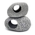 Aquarium Decorations Rock, Ceramic Shelters - Shrimp Habitat, Breeding Tube, Hiding cave, Stackable Fish Tank Decor Cave for Hiding, Betta Fish (J001+J002)
