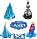 Penn-Plax Disney’s Frozen 4-Piece Aquarium Decoration Bundle – Includes Elsa, Anna, Olaf, and an Ice Castle – Mini