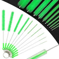 Long Straw Cleaning Brushes 10.5" Baby Bottle Cleaning Brushes,10 Different Diameter Bottle Brush,Detachable Clip Home Bottle Cleaning Brushes for Sippy Cup,Water Bottle,Teapot,Espresso Machines
