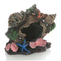 Fish Tank Hideout Broken Barrel Aquarium Hideout Resin Shipwreck Theme Fish Tank Cave for Aquarium Landscaping Decor Decor Decorations...