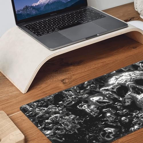 Skull Mouse Pad XL Large Mousepad Non Slip Rubber Base Desk Mat for Laptop Computer Gaming 31.5" X 12" - color: Skull