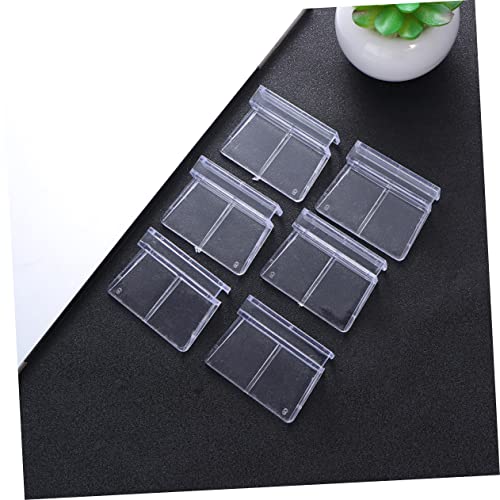 PRETYZOOM 20pcs Acrylic Fish Tank Cover Support Bracket Aquarium Rack and for Fish for Tanks Cover Frame - color: Transparentx2pcs, size: 5*4x2pcs