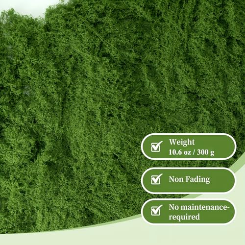 Fake Green Moss for Potted Plants,Artificial Moss for Crafts Indoor,DIY Table Decorating Fairy Garden Accessories Wedding Party Floral Decor Outdoor (Light Green 10.6oz) - color: Light Green 10.6oz
