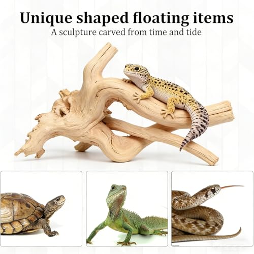 3PCS Driftwood for Aquarium, 5.91''-7.87'' Aquarium Driftwood, Fish Tank Driftwood, for Fish Tank and Aquascaping Driftwood for Reptile Tanks（Random Style）