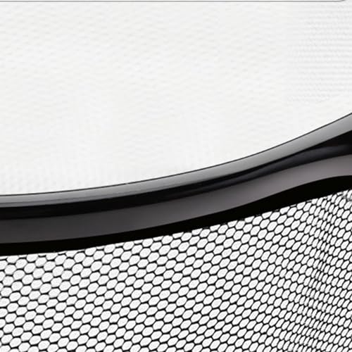 Fishing Landing Net Head Fly Fishing Net Rubber Coated Replacement Net 8mm Thread Fish Catching Releasing Landing Net Head - color: 40cm