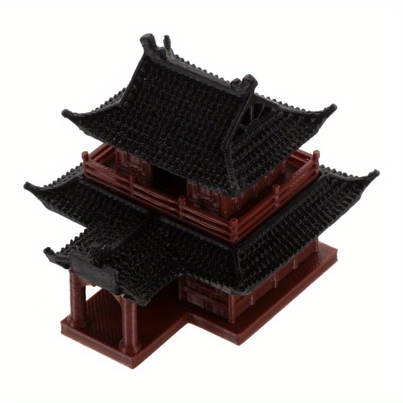 1pcs Ancient Style Inn Ornaments Bonsai Micro-Landscaping Ornaments Ancient Architecture Model Pavilion Wigwam Land and Water Tank Fish Tank Aquascape