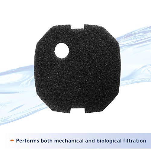Aqueon Canister Filter Media Foam Pad, Black, Medium/Large - size: Medium/Large